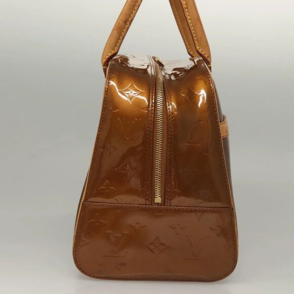 LOUIS VUITTON Monogram Vernis Tompkins Square Bag Bronze M91103 LV Auth 132209 - Picture 5 of 14